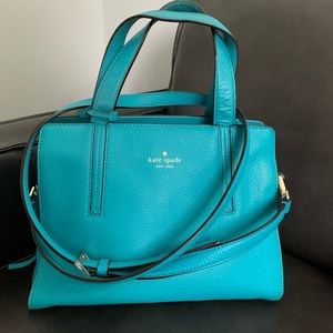 Kate Spade Bag Teal Pebble Leather